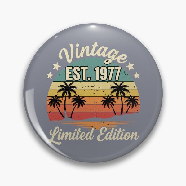 Item preview, Vintage Est. 1977 Limited Edition Birthday Born 1977 Retro  designed and sold by SofiBlair.