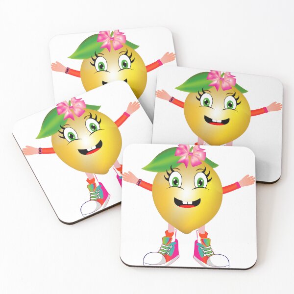 Item preview, Happy Lemon Animated Character Girl Version designed and sold by ExpressiveToon.
