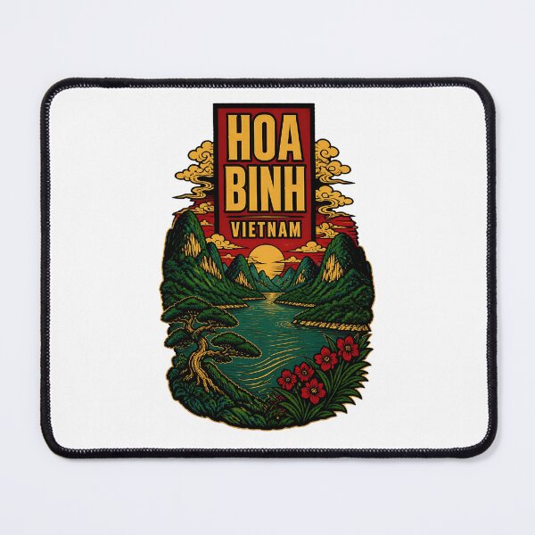 Item preview, Hoa Binh Vietnam Vintage Travel Tourism designed and sold by TravelersGems.