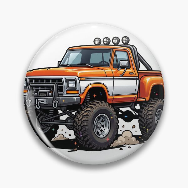 Item preview, Retro Lifted 4x4 Stepside Pickup Truck Sticker designed and sold by Fixnovaguide.