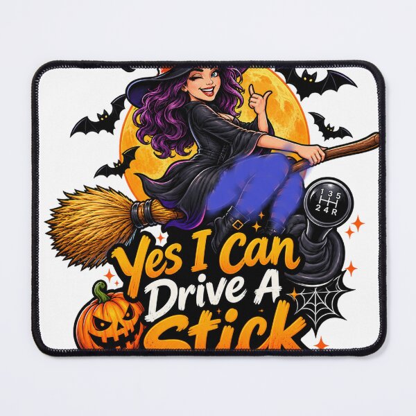 Item preview, Yes I Can Drive A Stick Halloween Witch Funny Manual Transmission Design designed and sold by CreativeNest Prints.