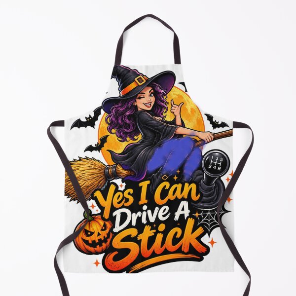 Item preview, Yes I Can Drive A Stick Halloween Witch Funny Manual Transmission Design designed and sold by CreativeNest Prints.