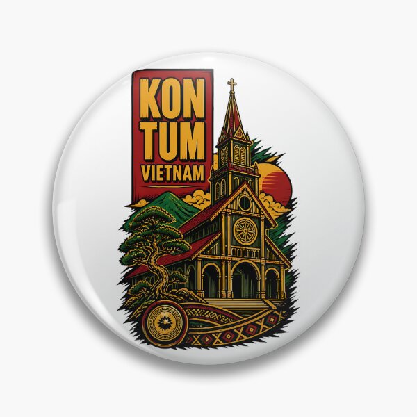 Item preview, Kon Tum Vietnam Viajes y turismo vintage designed and sold by TravelersGems.