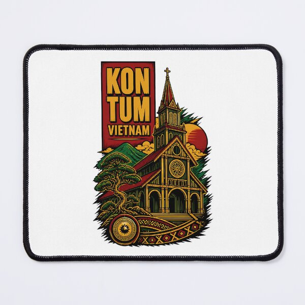 Item preview, Kon Tum Vietnam Vintage Travel Tourism designed and sold by TravelersGems.