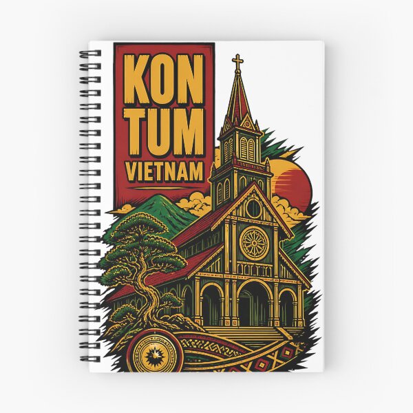 Item preview, Kon Tum Vietnam Vintage Travel Tourism designed and sold by TravelersGems.