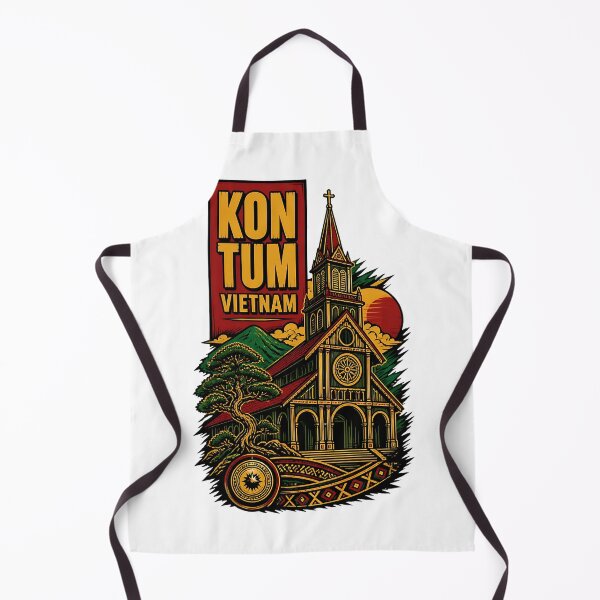 Item preview, Kon Tum Vietnam Vintage Travel Tourism designed and sold by TravelersGems.