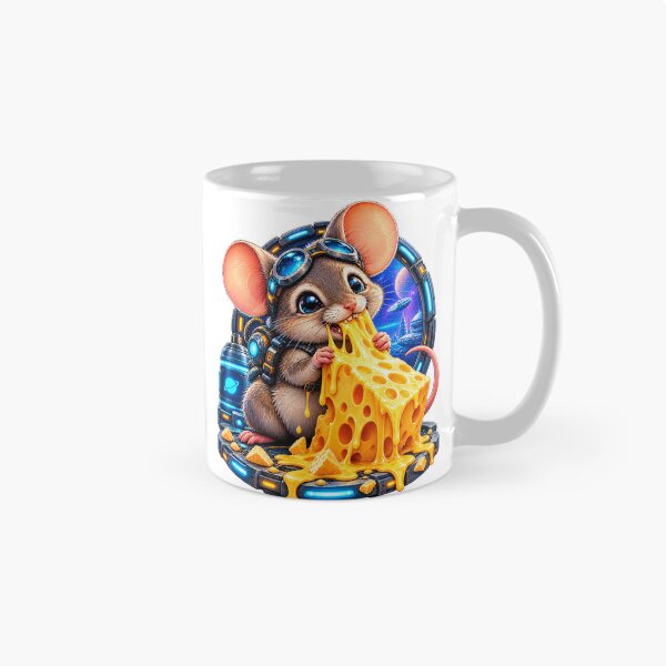 Item preview, Astronaut mouse cheese art designed and sold by urbanshop7.