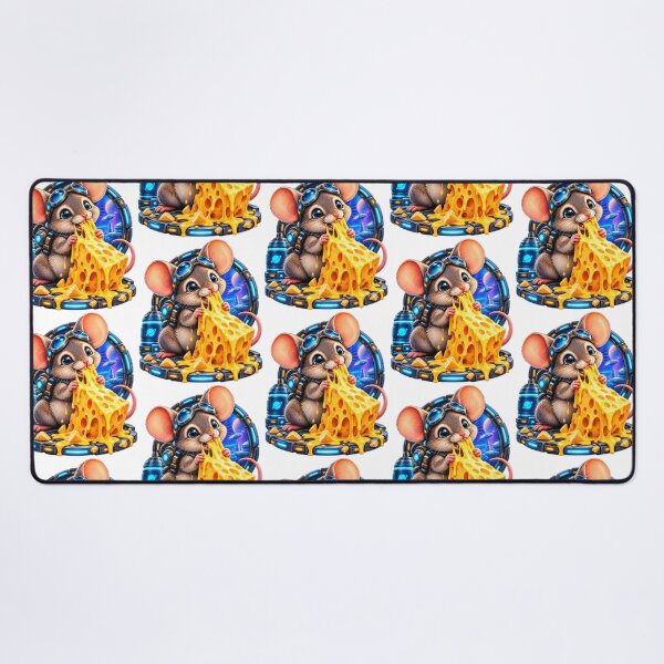 Item preview, Astronaut mouse cheese art designed and sold by urbanshop7.