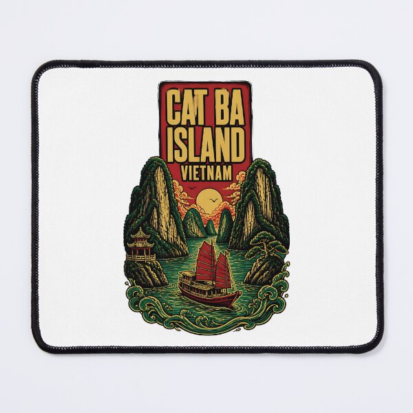 Item preview, Cat Ba Island Vietnam Vintage Travel Tourism designed and sold by TravelersGems.