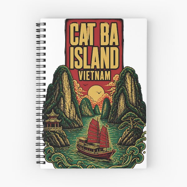 Item preview, Cat Ba Island Vietnam Vintage Travel Tourism designed and sold by TravelersGems.