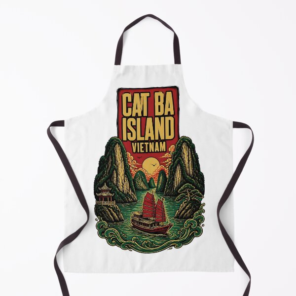 Item preview, Cat Ba Island Vietnam Vintage Travel Tourism designed and sold by TravelersGems.