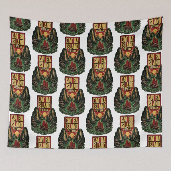 Item preview, Cat Ba Island Vietnam Vintage Travel Tourism designed and sold by TravelersGems.