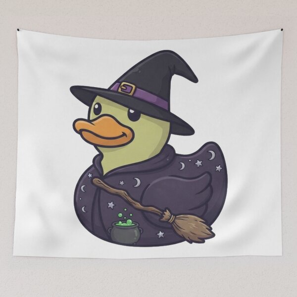 Item preview, Witch Rubber Duck - Cute Magic Halloween Spooky Duck designed and sold by 9KYC4.