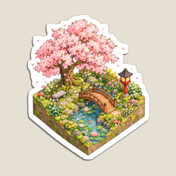 Item preview, Enchanted Japanese Cherry Blossom Garden designed and sold by Pure Craft.