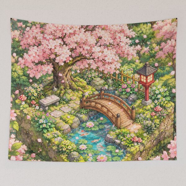 Item preview, Enchanted Japanese Cherry Blossom Garden designed and sold by Pure Craft.