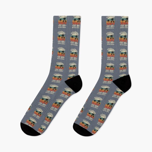 Item preview, Vintage Est. 1976 Limited Edition Born In 1976 Birthday Tropical Sunset Palm designed and sold by SofiBlair.