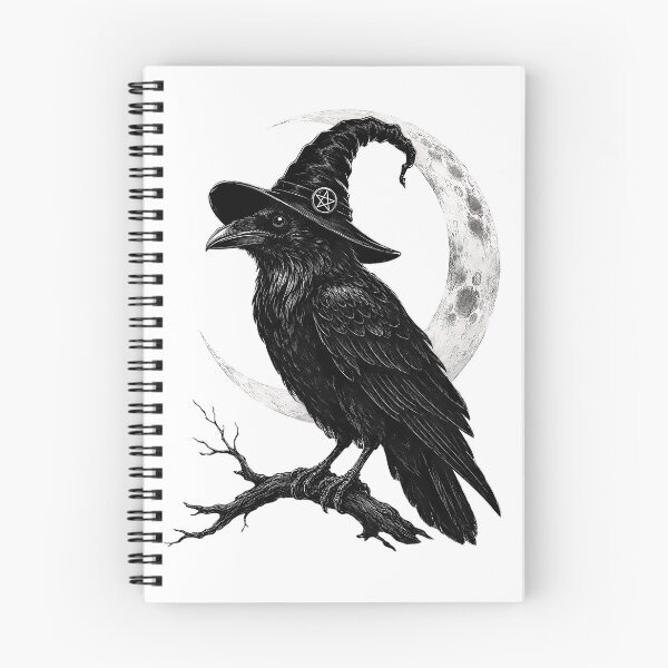 Item preview, Raven and the Moon designed and sold by ColorFlowArt.