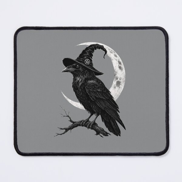 Item preview, Raven and the Moon designed and sold by ColorFlowArt.