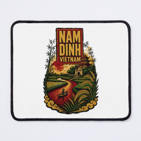 Item preview, Nam Dinh Vietnam Vintage Travel Tourism designed and sold by TravelersGems.