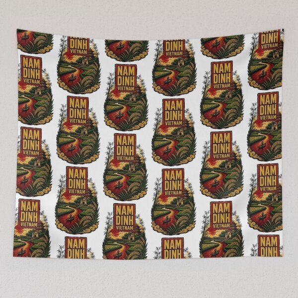Item preview, Nam Dinh Vietnam Vintage Travel Tourism designed and sold by TravelersGems.