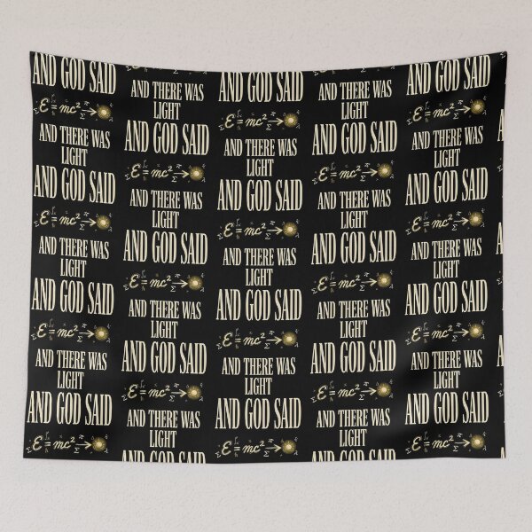 Item preview, And God Said And There Was Light Christian Physics Humor designed and sold by Redgiant87x.