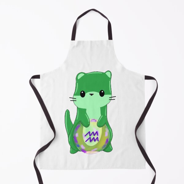 Item preview, Lil Aquarius Otter ✨ - Dark green  designed and sold by DoodlesbyEllieE.