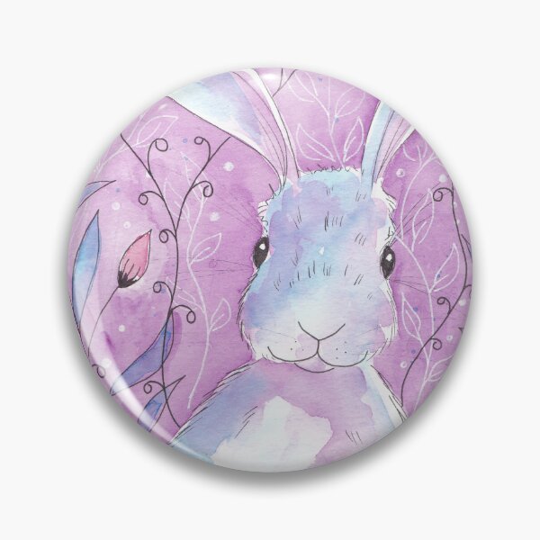 Item preview, Lola - Violet and blue hare designed and sold by peppermintartrb.