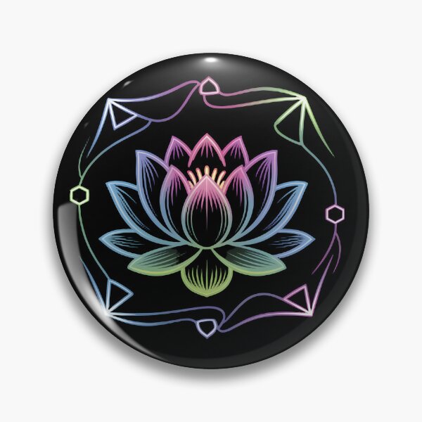 Item preview, Luminous Neon Lotus Geometry designed and sold by ART BOND.