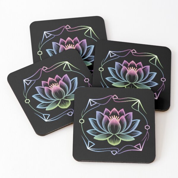 Item preview, Luminous Neon Lotus Geometry designed and sold by ART BOND.