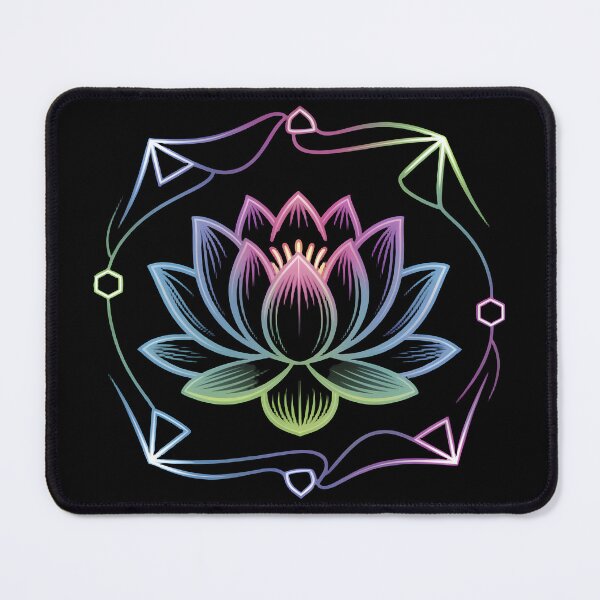 Item preview, Luminous Neon Lotus Geometry designed and sold by ART BOND.