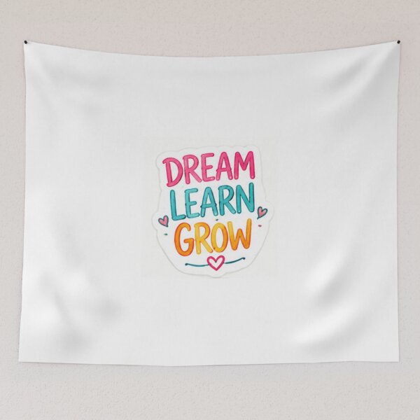 Item preview, Dream Learn Grow – Inspirational Kids Education Sticker designed and sold by LearnFunStore.