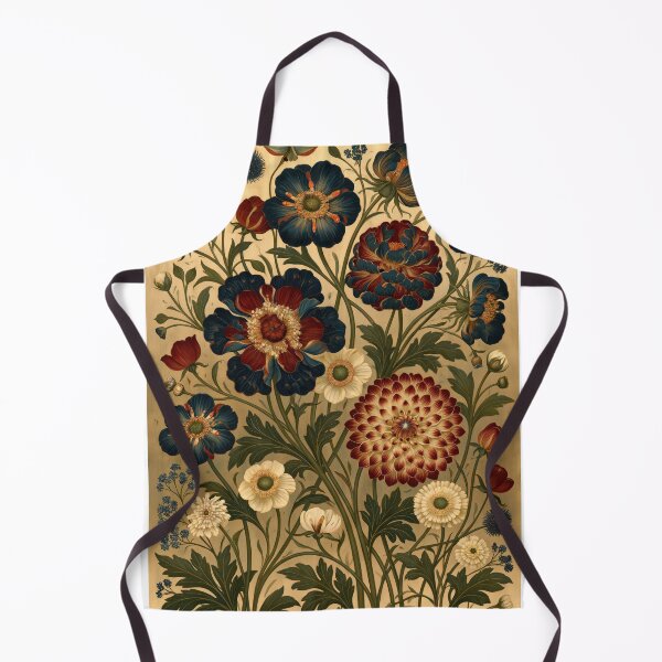 Item preview, Vintage Botanical Garden Floral Illustration William Morris-style designed and sold by TheVintageEdit.