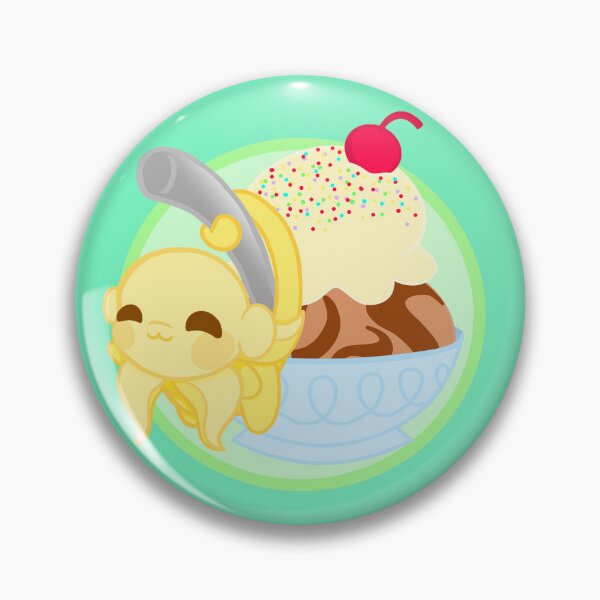 Item preview, Ice cream with cute banana monkey green background designed and sold by Passerby Banana.