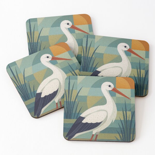 Item preview, Stork - a Geometric illustration. designed and sold by GalleryKauffeld.
