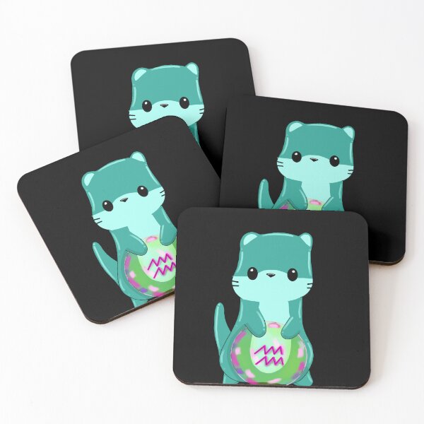 Item preview, Lil Aquarius Otter ✨ - Teal designed and sold by DoodlesbyEllieE.