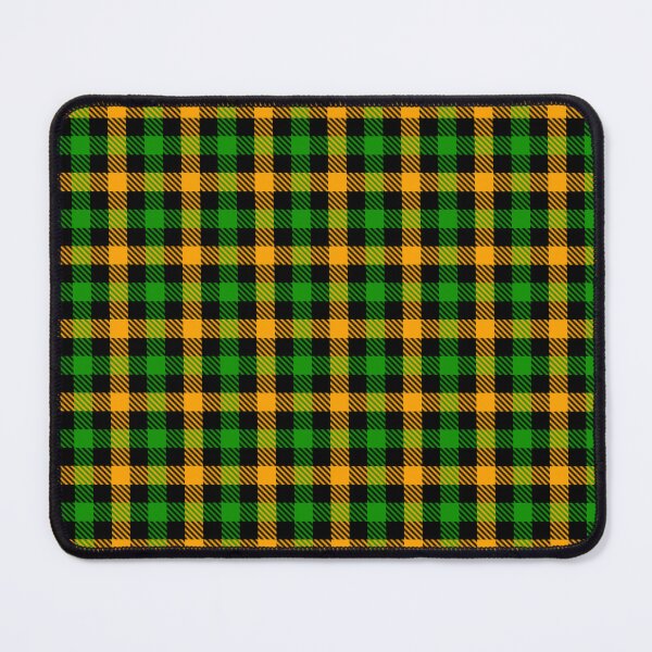 Item preview, Yellow And Green On Black Gingham Check designed and sold by PatternTitan.