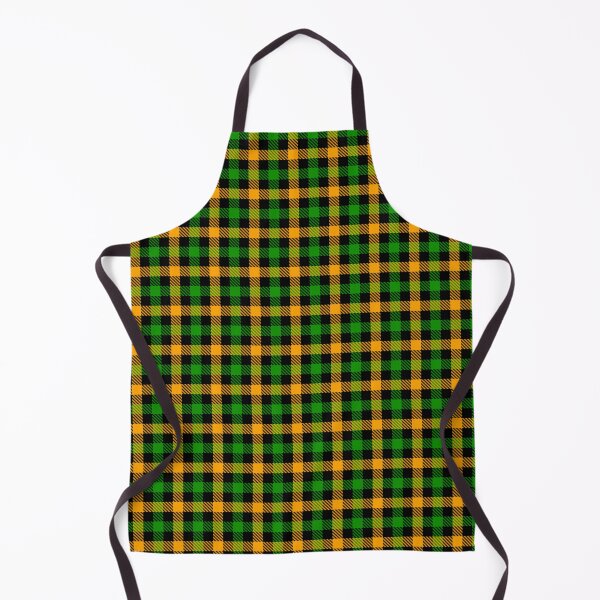 Item preview, Yellow And Green On Black Gingham Check   designed and sold by PatternTitan.