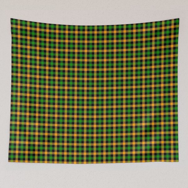 Item preview, Yellow And Green On Black Gingham Check   designed and sold by PatternTitan.