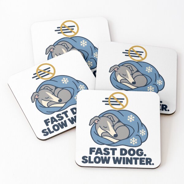 Item preview, Fast Dog Slow Winter Greyhound designed and sold by DreamLayerStudio.