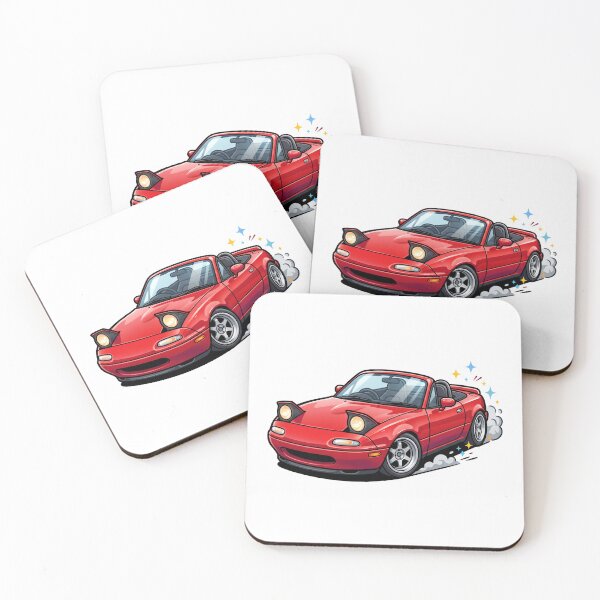 Item preview, Retro Roadster Convertible Pop-up Headlights Sticker designed and sold by Fixnovaguide.