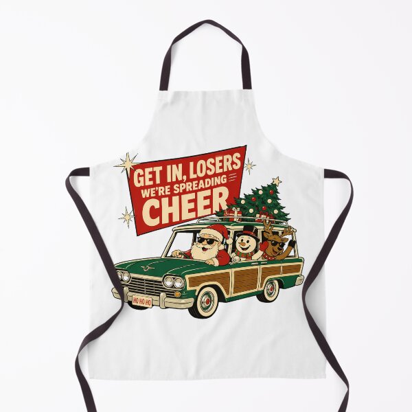 Item preview, Spreading Cheer Christmas Roadtrip Funny Santa Wagon designed and sold by nortowelcomics.