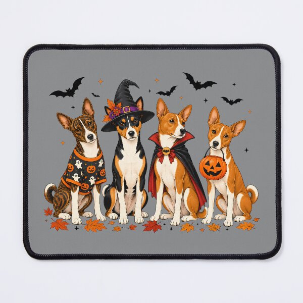 Item preview, Halloween Basenjis designed and sold by ColorFlowArt.