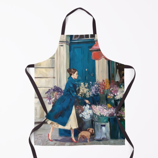 Item preview, Paris Flower Market Travel Poster – French Street Scene designed and sold by CARRAANN.