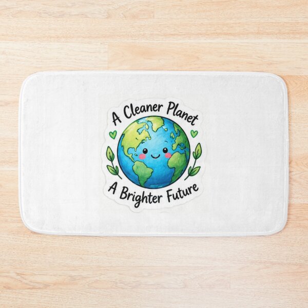 Item preview, A Cleaner Planet A Brighter Future – Earth Nature Sticker designed and sold by LearnFunStore.