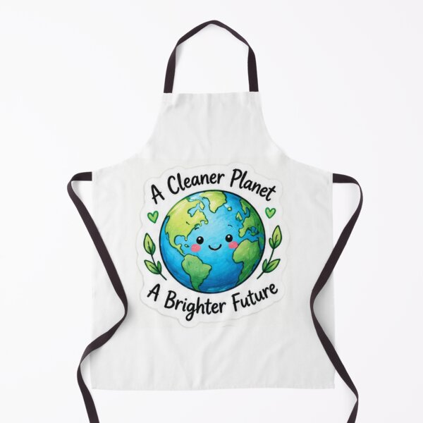 Item preview, A Cleaner Planet A Brighter Future – Earth Nature Sticker designed and sold by LearnFunStore.