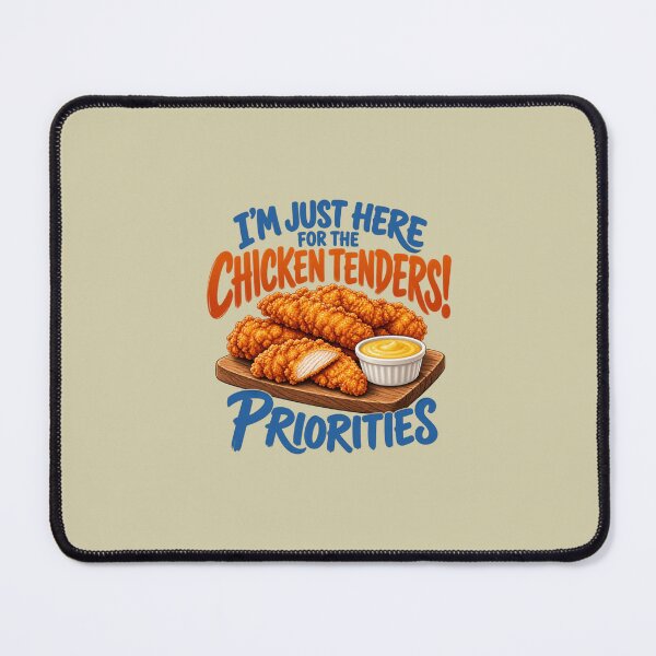 Item preview, Chicken Tenders Priorities Food Humor designed and sold by PunchDrop.