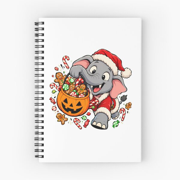 Item preview, Halloween Christmas Elephant Santa Spooky Creepmas Mashup designed and sold by nortowelcomics.