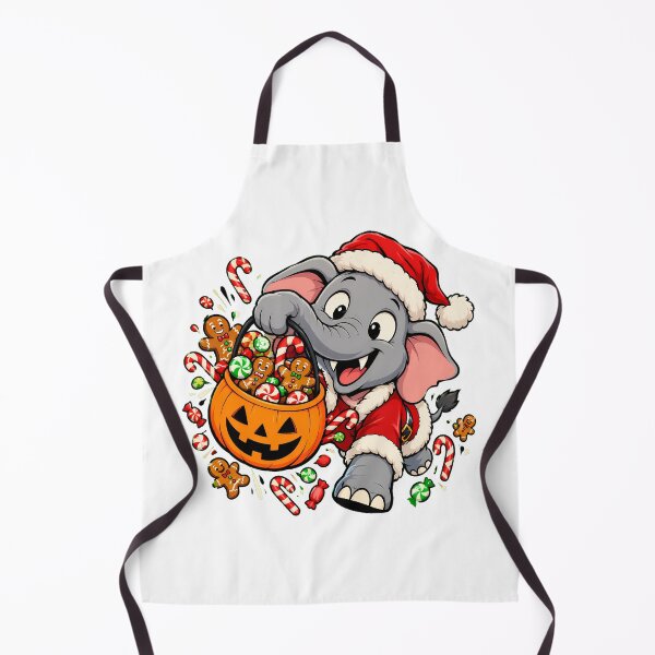 Item preview, Halloween Christmas Elephant Santa Spooky Creepmas Mashup designed and sold by nortowelcomics.
