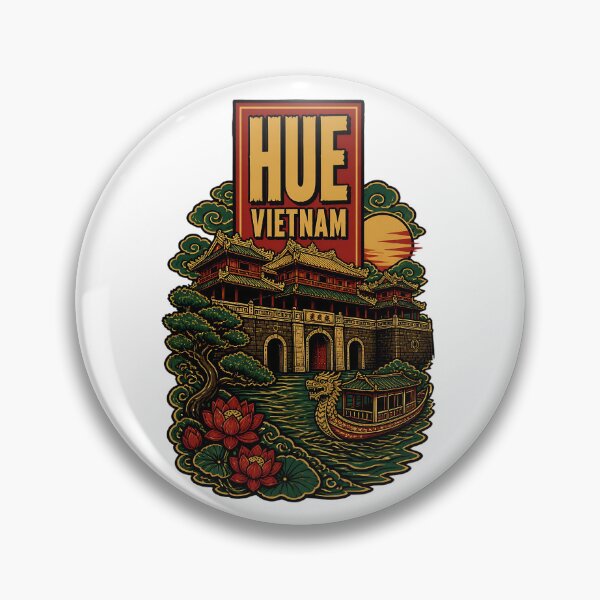 Item preview, Hue Vietnam Vintage Travel Tourism designed and sold by TravelersGems.