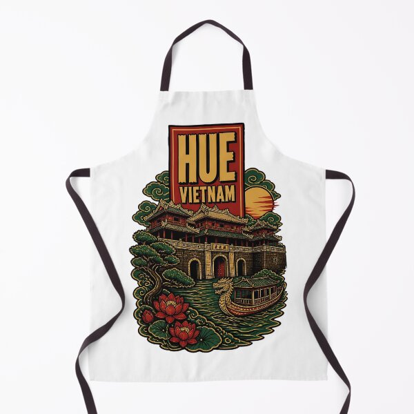 Aperçu de l'œuvre Hué, Vietnam, Voyages et tourisme vintage créée et vendue par TravelersGems.